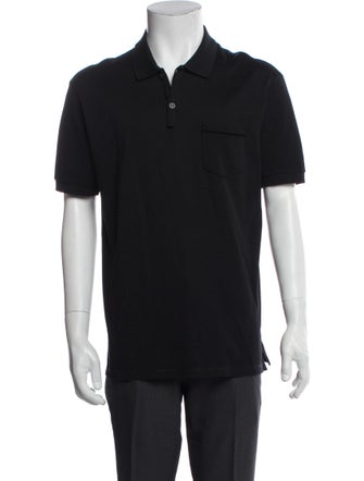 Lanvin Crew Neck Short Sleeve Polo Shirt