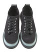 Lanvin Suede Colorblock Pattern Sneakers