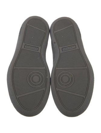 Lanvin Suede Colorblock Pattern Sneakers