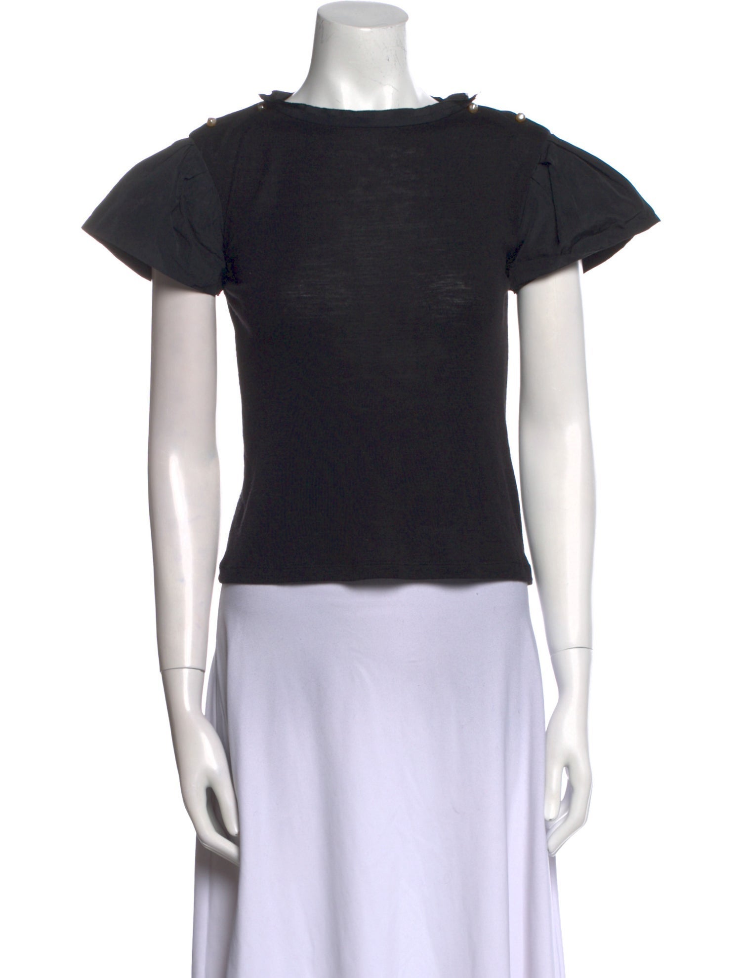 Lanvin Wool Scoop Neck Top