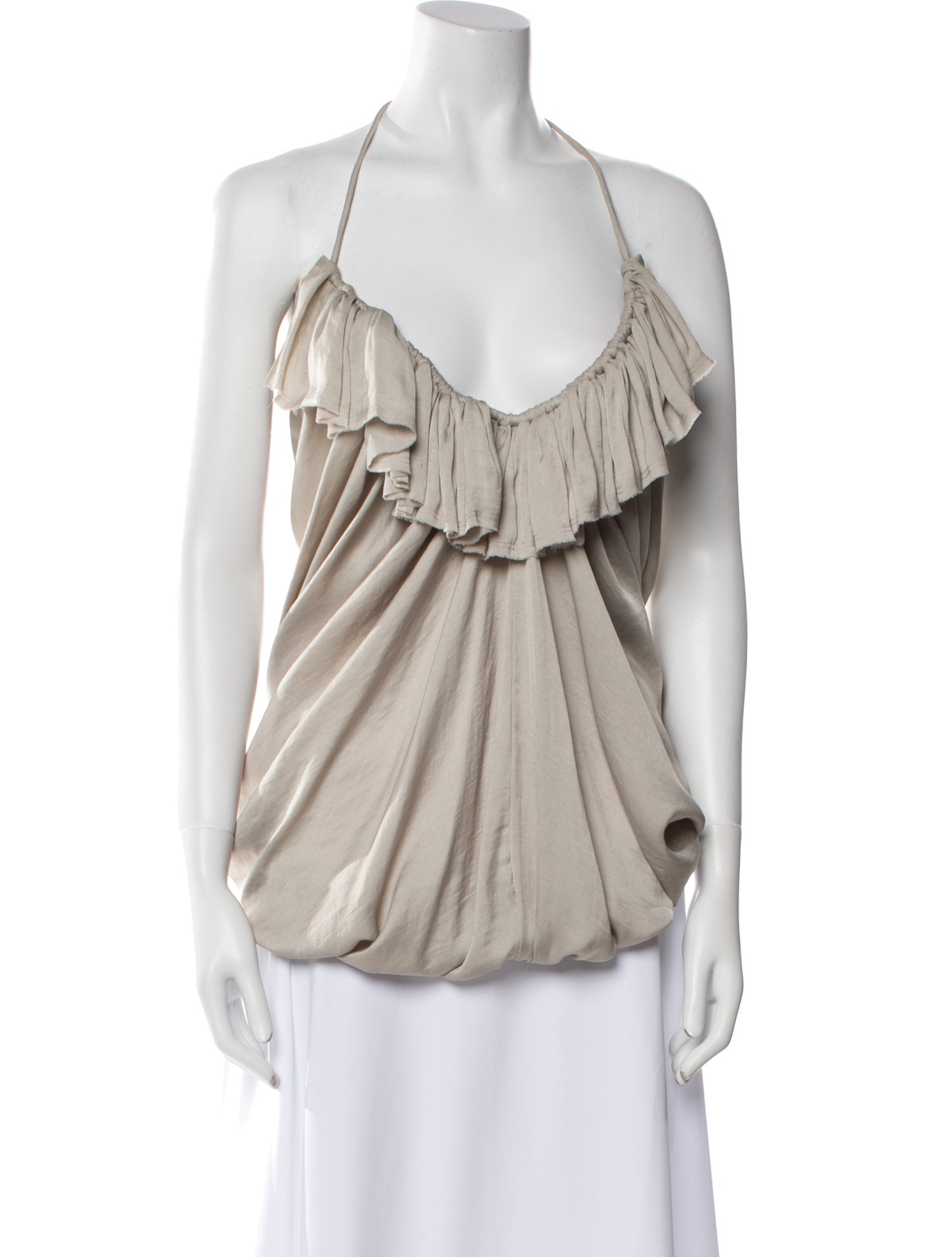 Lanvin V-Neck Sleeveless Top