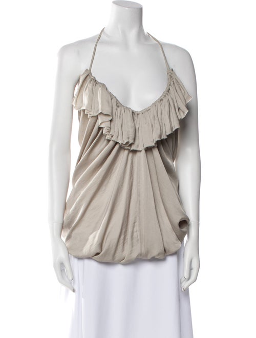Lanvin V-Neck Sleeveless Top