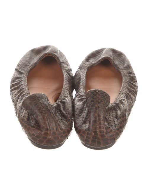 Lanvin Snow Leopard Animal Print Ballet Flats