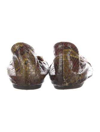 Lanvin Snakeskin Animal Print Flats