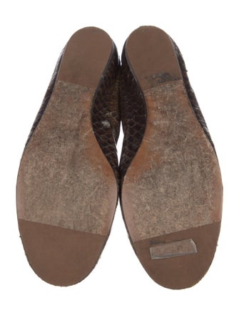 Lanvin Snakeskin Animal Print Flats
