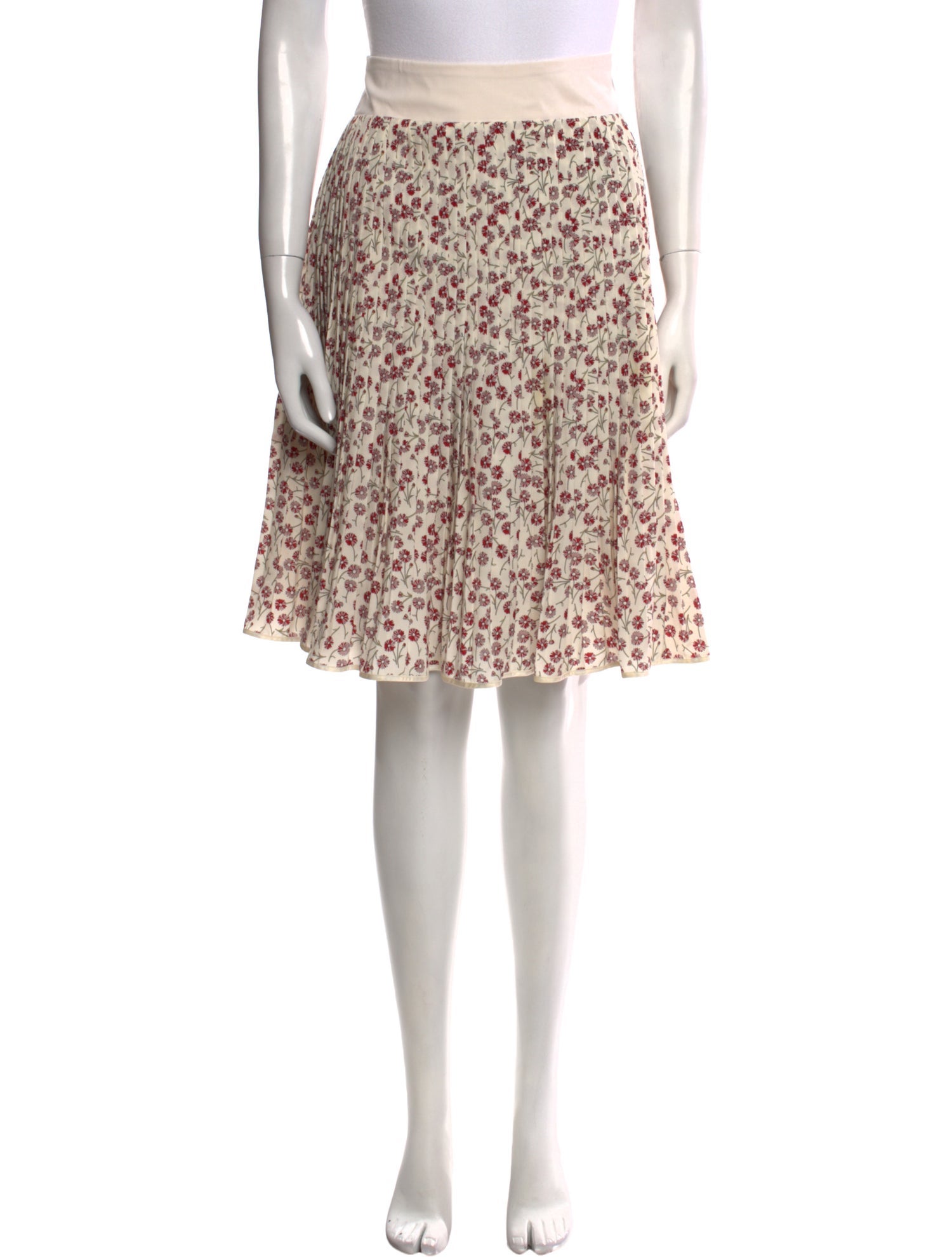 Lanvin Floral Print Knee-Length Skirt