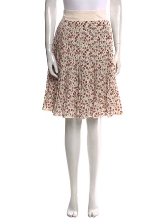 Lanvin Floral Print Knee-Length Skirt
