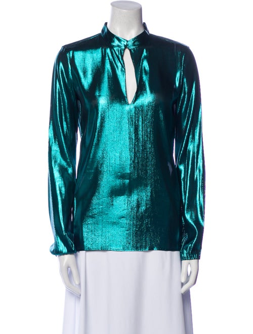 Lanvin Silk V-Neck Blouse