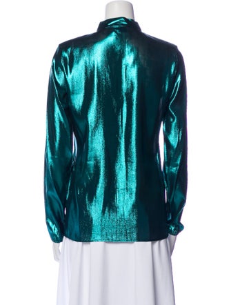 Lanvin Silk V-Neck Blouse