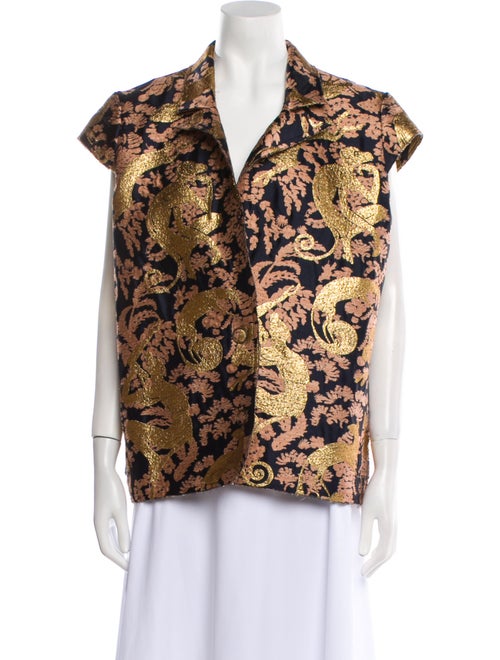 Lanvin Floral Print Vest