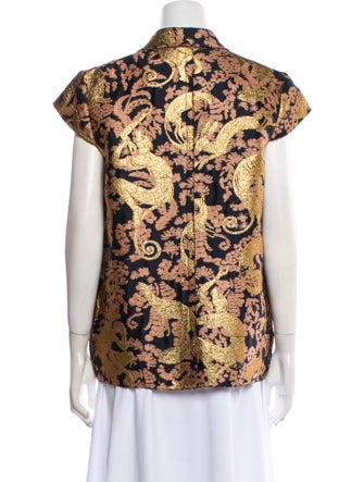 Lanvin Floral Print Vest