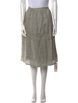 Lanvin Linen Knee-Length Skirt