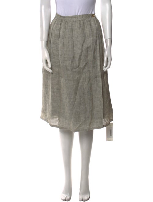 Lanvin Linen Knee-Length Skirt