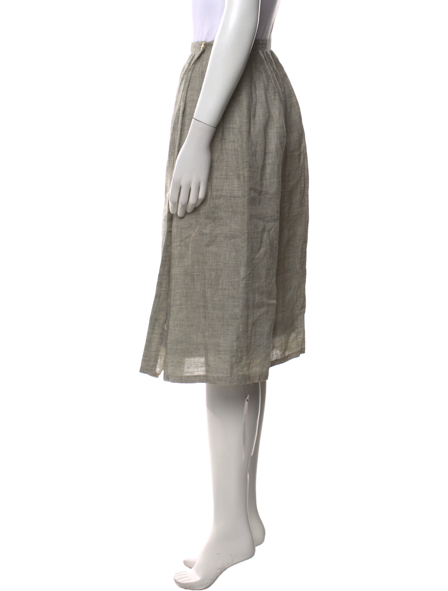 Lanvin Linen Knee-Length Skirt