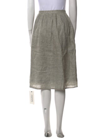 Lanvin Linen Knee-Length Skirt