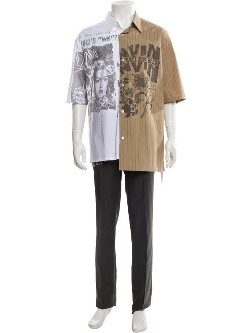 Lanvin Graphic Print Short Sleeve Shirt