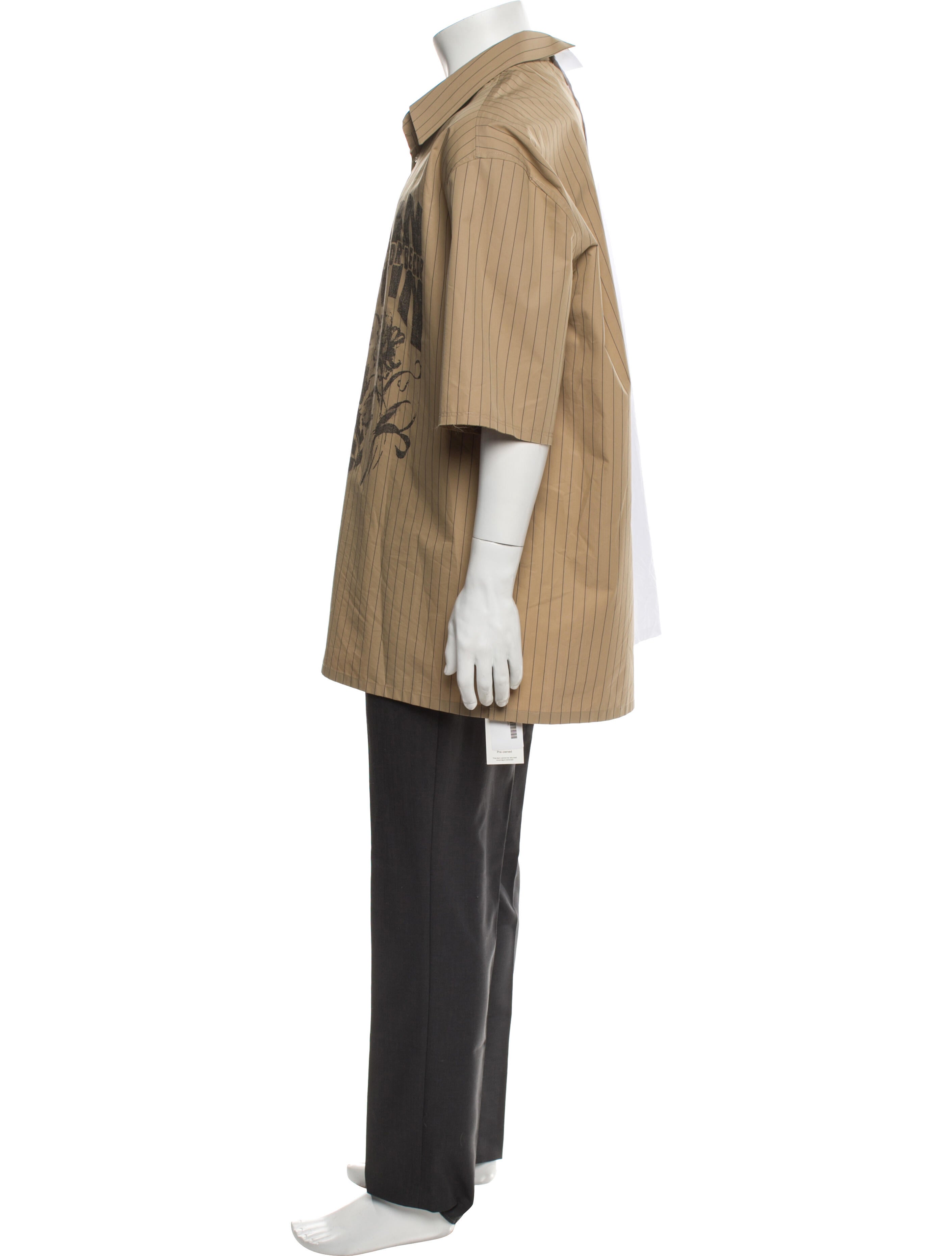 Lanvin Graphic Print Short Sleeve Shirt