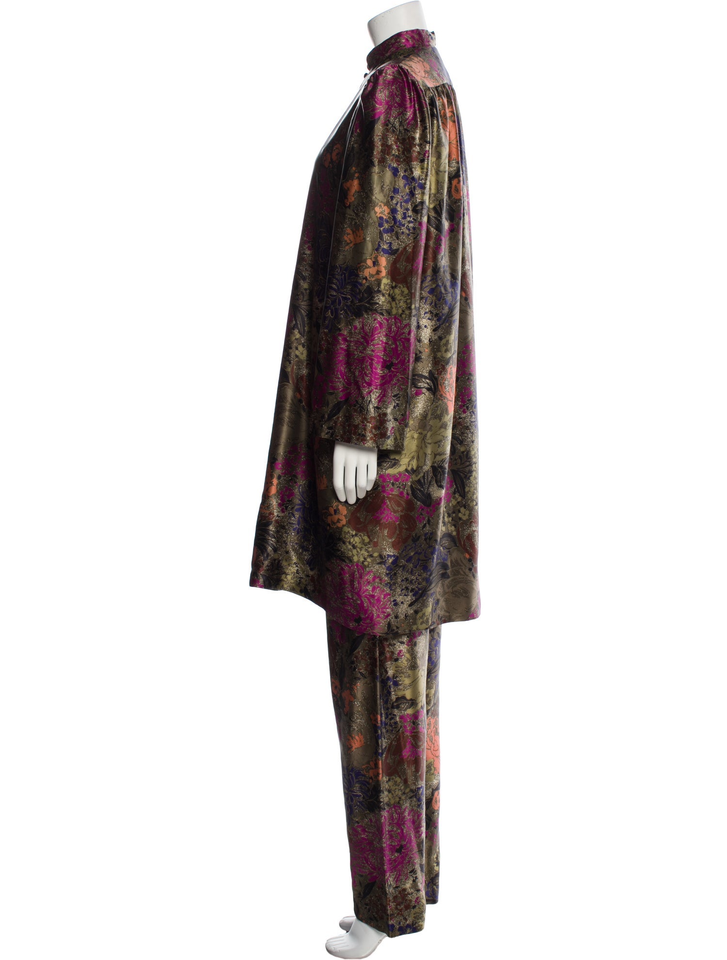 Lanvin Silk Printed Pant Set