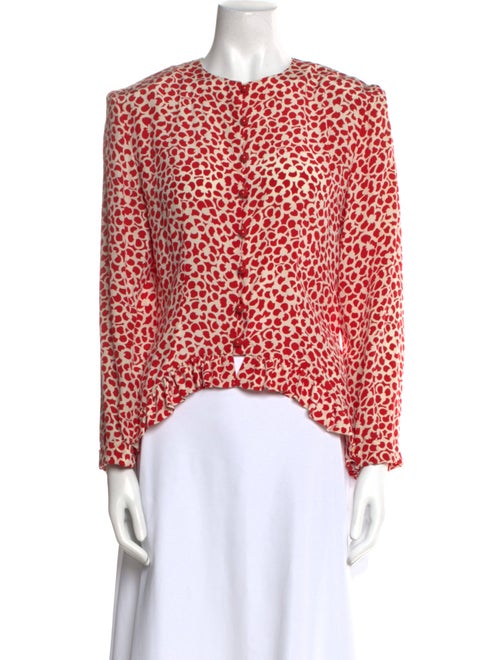Lanvin Silk Floral Print Blouse