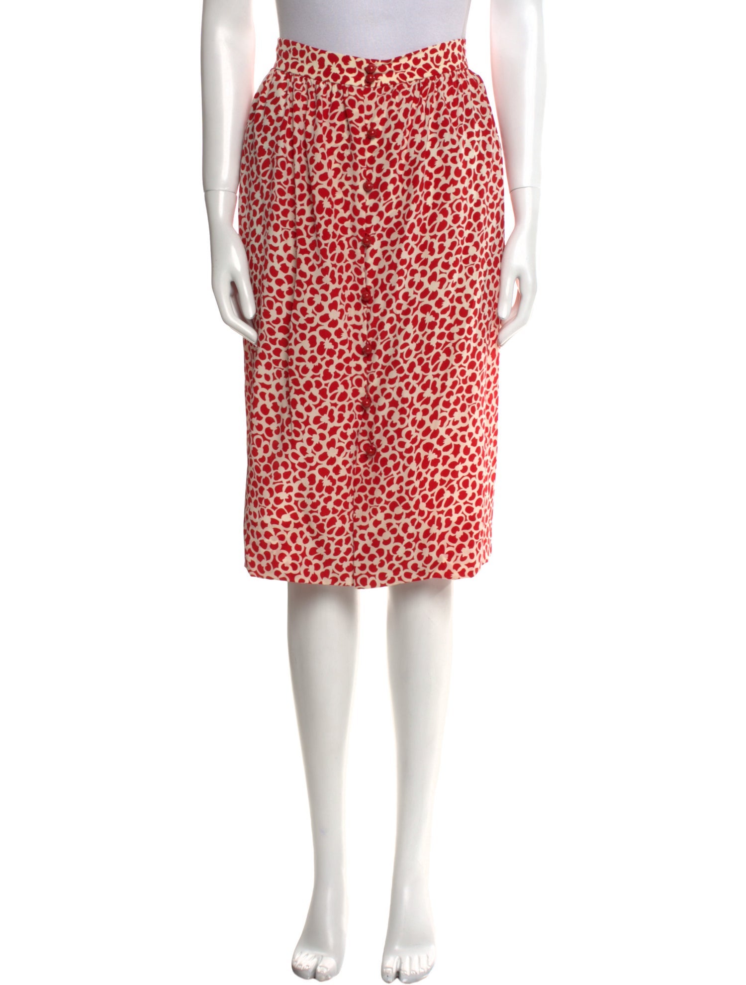 Lanvin Silk Knee-Length Skirt