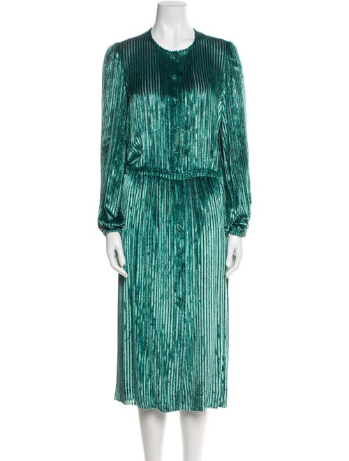 Lanvin Crew Neck Midi Length Dress