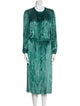 Lanvin Crew Neck Midi Length Dress