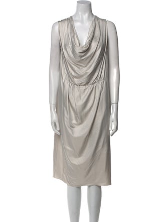 Lanvin Cowl Neck Mini Dress