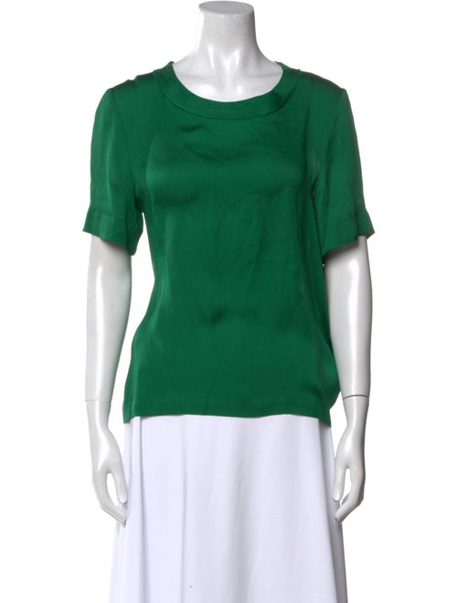 Lanvin Silk Scoop Neck T-Shirt