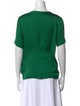 Lanvin Silk Scoop Neck T-Shirt