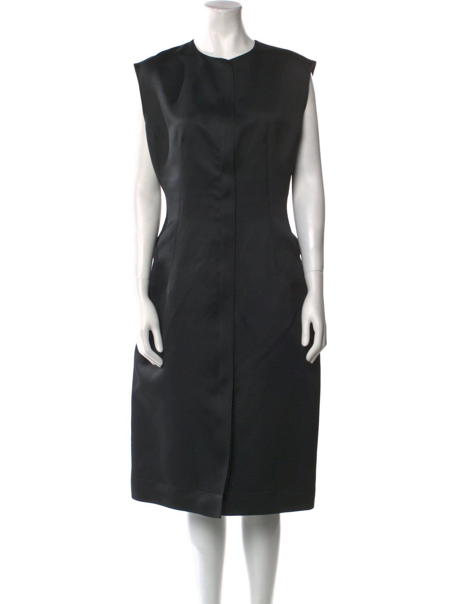 Lanvin Crew Neck Midi Length Dress
