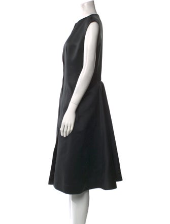 Lanvin Crew Neck Midi Length Dress