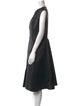 Lanvin Crew Neck Midi Length Dress