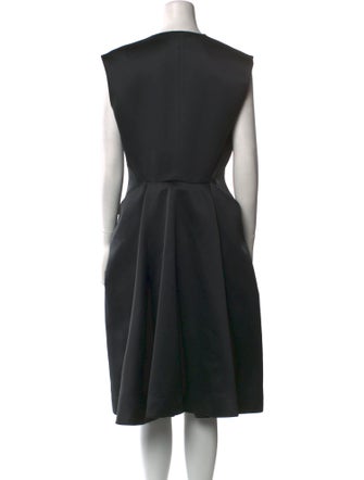 Lanvin Crew Neck Midi Length Dress