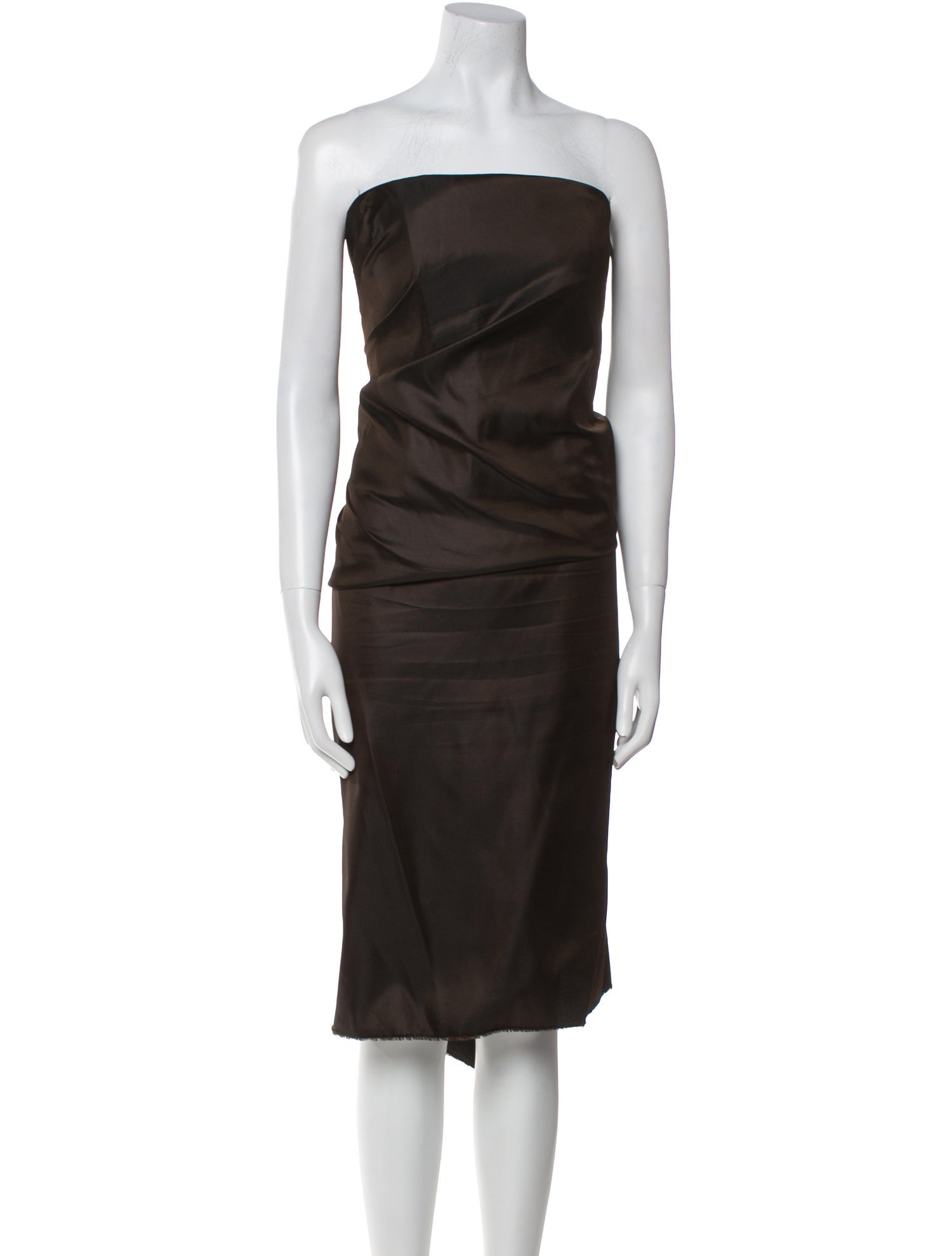 Lanvin Strapless Midi Length Dress