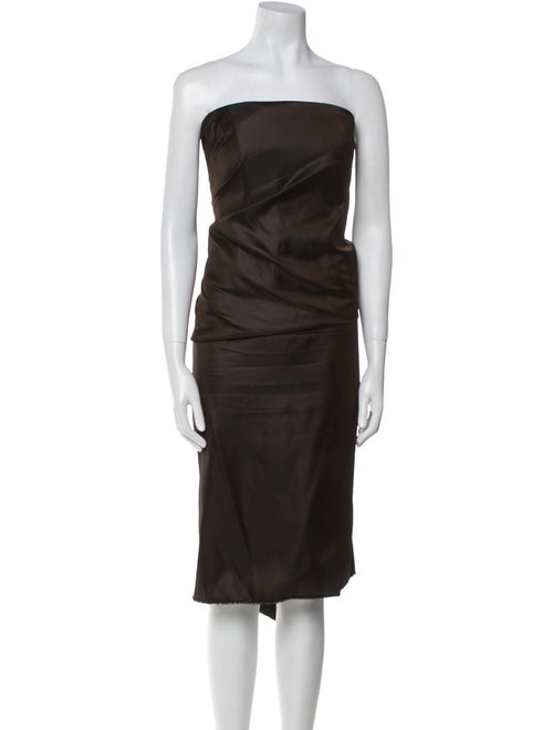 Lanvin Strapless Midi Length Dress