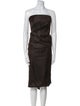 Lanvin Strapless Midi Length Dress