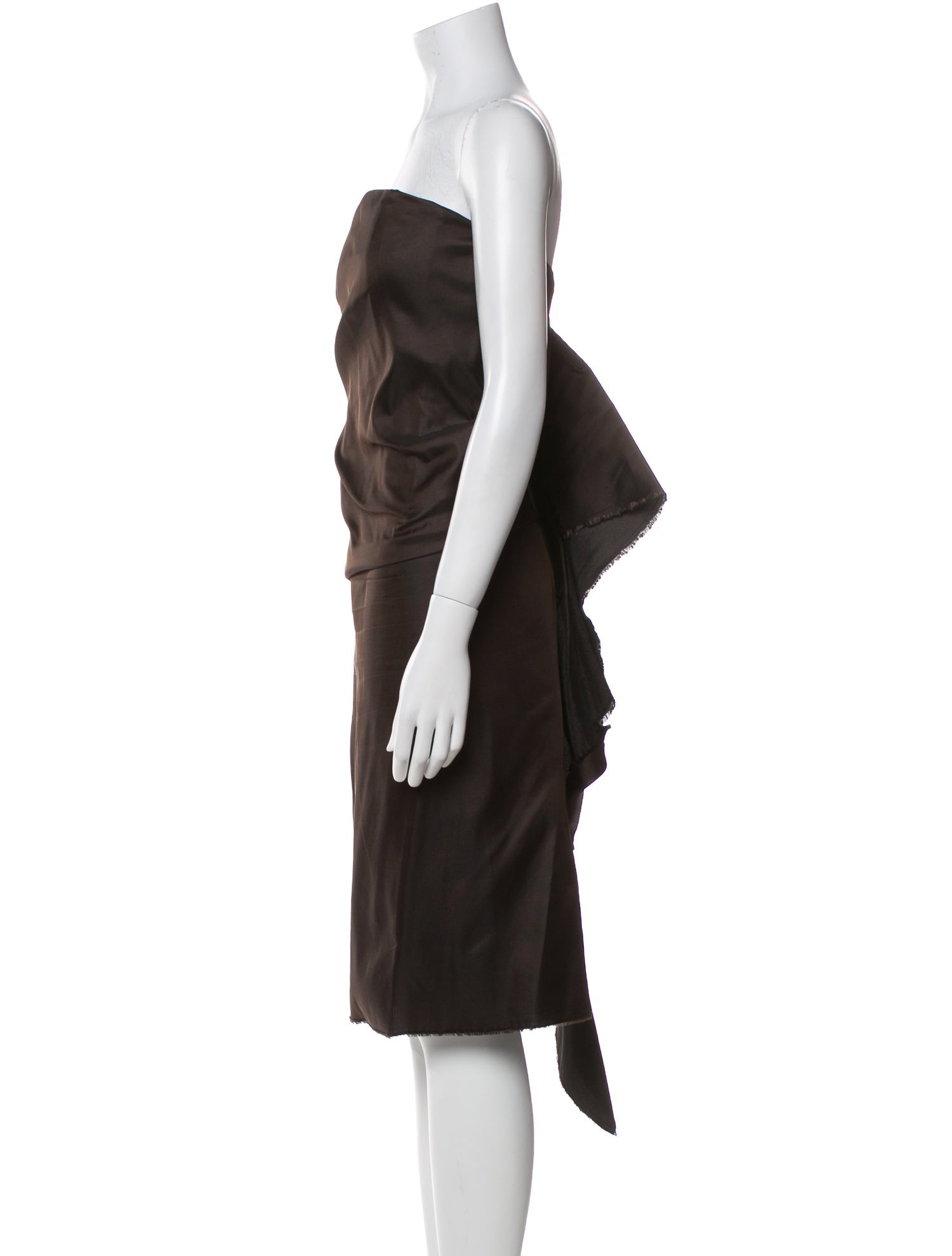 Lanvin Strapless Midi Length Dress