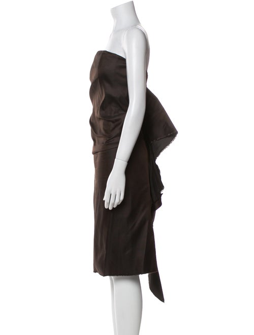 Lanvin Strapless Midi Length Dress