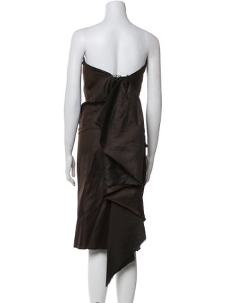 Lanvin Strapless Midi Length Dress