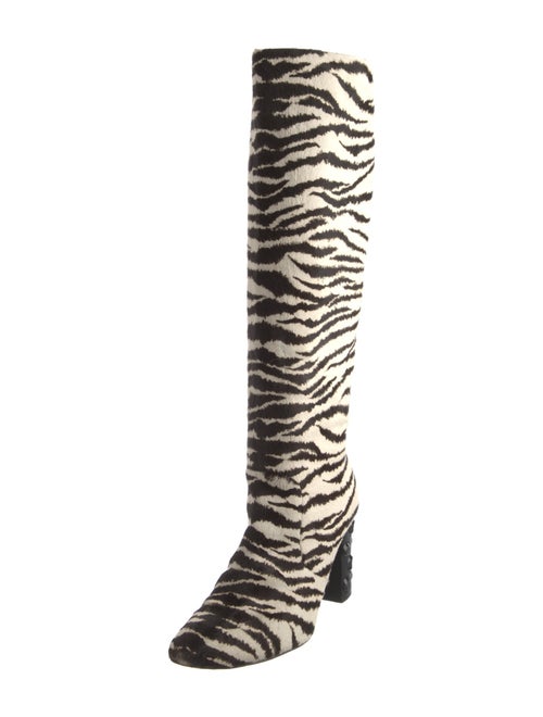 Lanvin Ponyhair Animal Print Boots