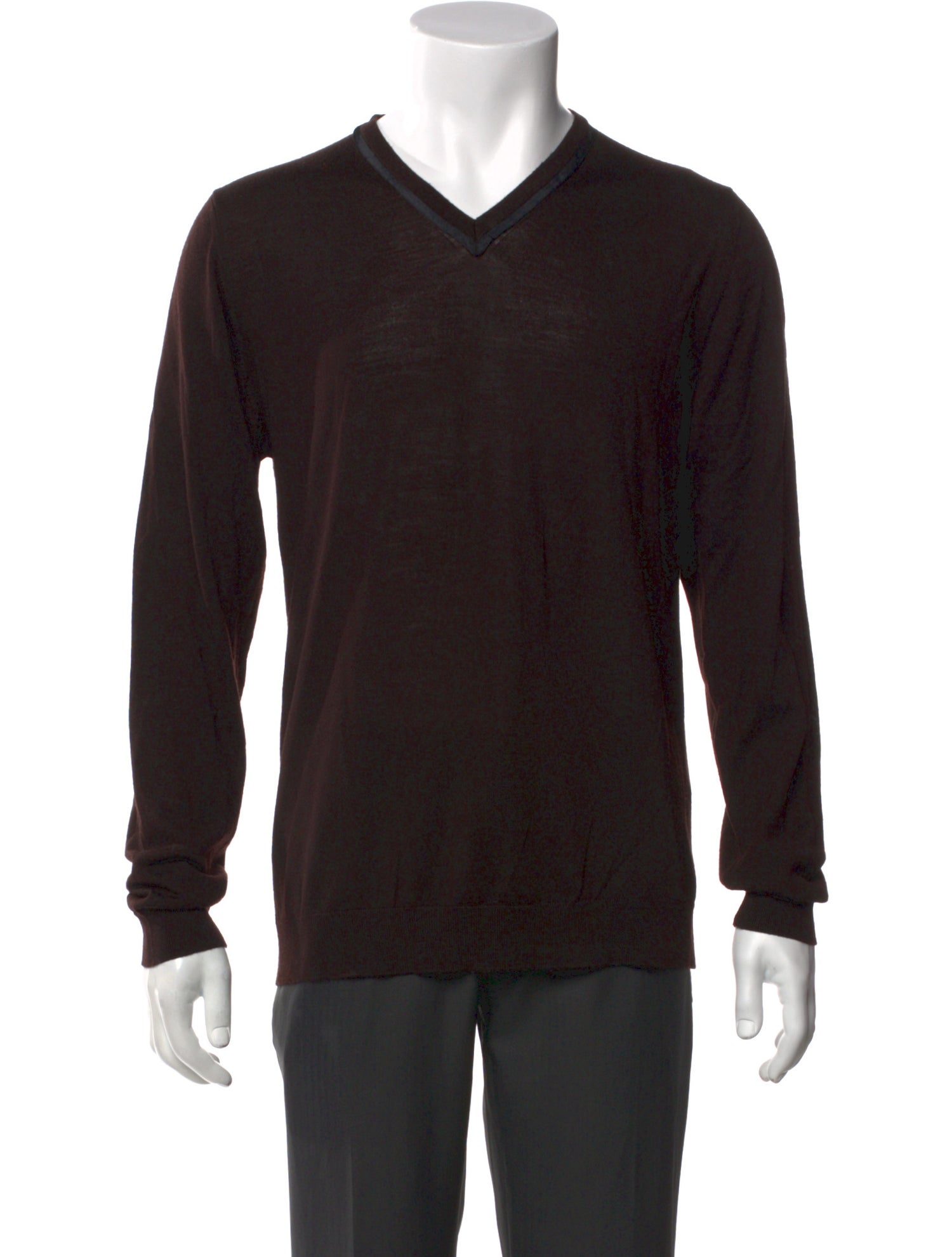 Lanvin Merino Wool V-Neck Pullover