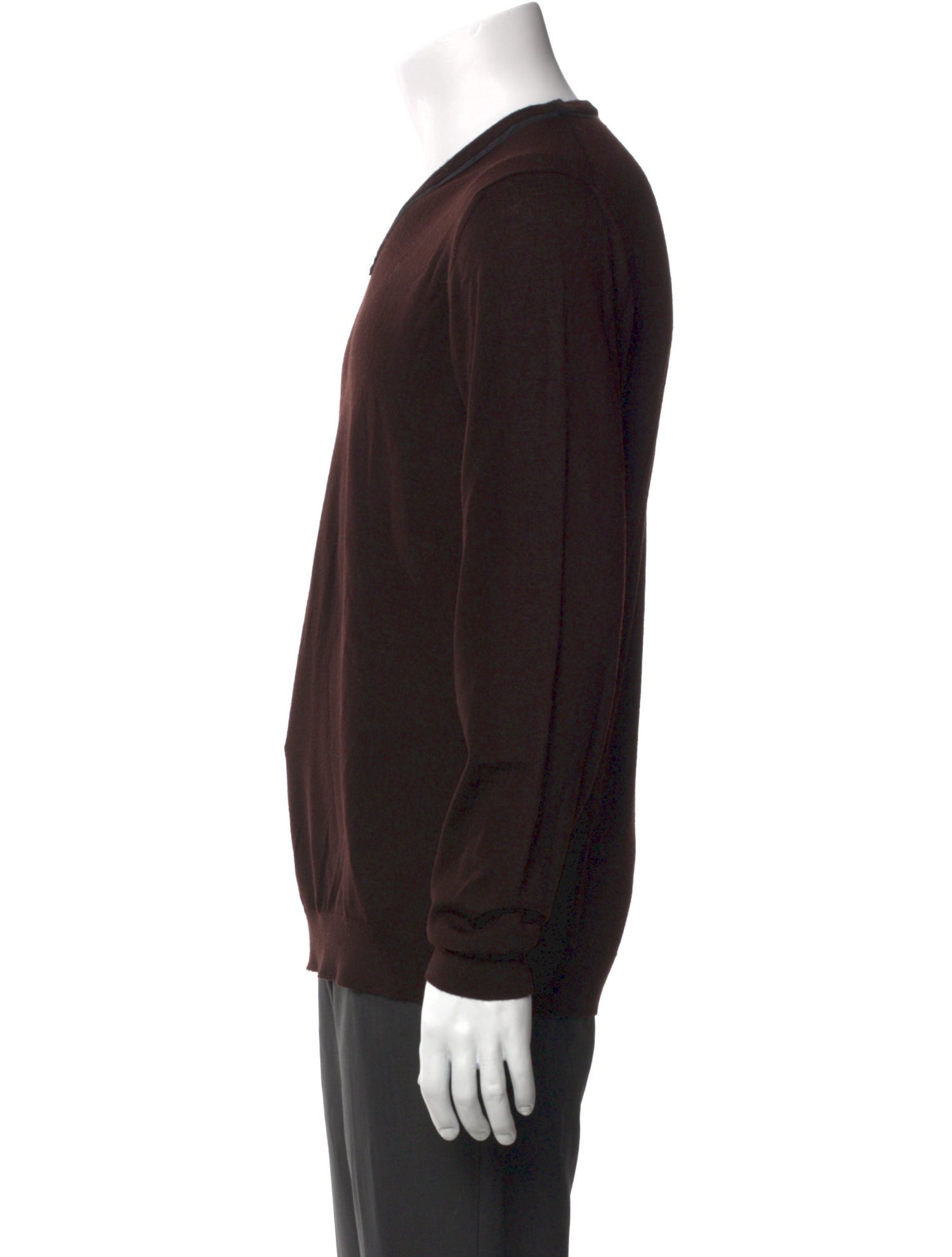 Lanvin Merino Wool V-Neck Pullover