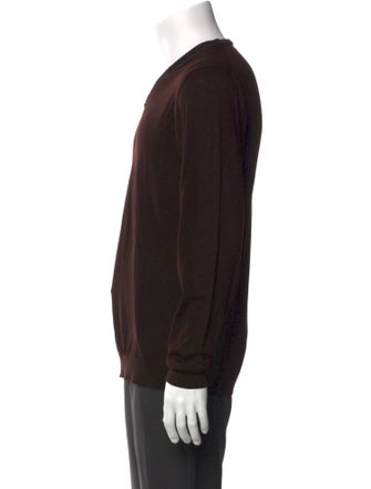 Lanvin Merino Wool V-Neck Pullover
