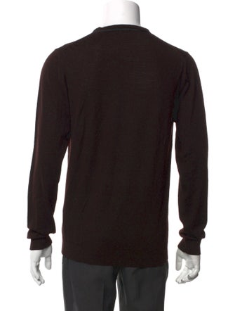 Lanvin Merino Wool V-Neck Pullover