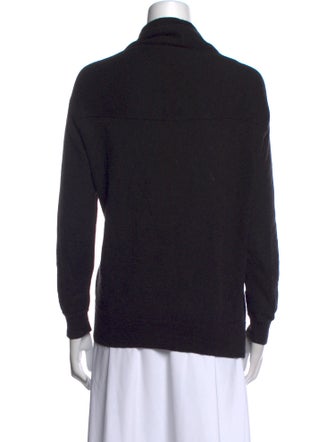 Lanvin Camel Leather V-Neck Sweater