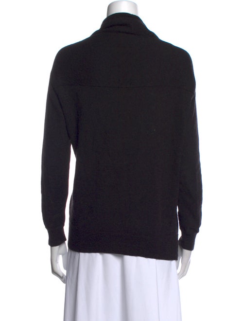 Lanvin Camel Leather V-Neck Sweater