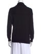 Lanvin Camel Leather V-Neck Sweater