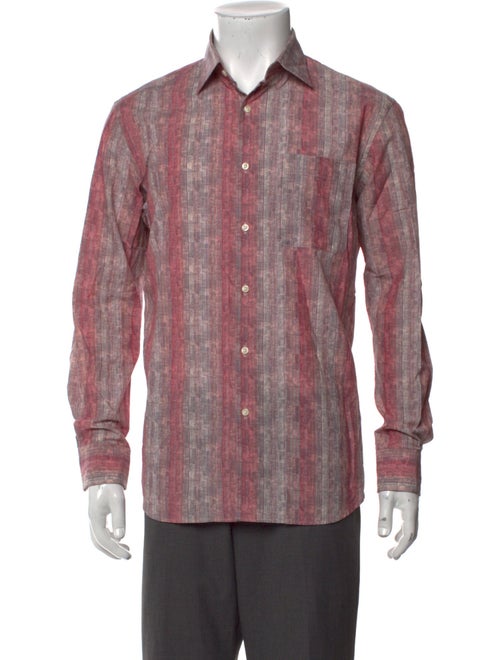 Lanvin Striped Long Sleeve Dress Shirt