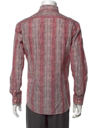 Lanvin Striped Long Sleeve Dress Shirt