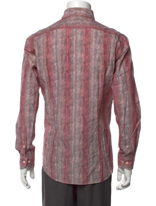 Lanvin Striped Long Sleeve Dress Shirt